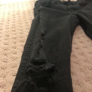 Black ripped jeans